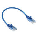 ACT Blauw LSZH U/UTP CAT6 slimline patchkabel snagless 3m