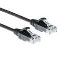 Slim Patch cable, U/UTP, Cat.6, black, 3m