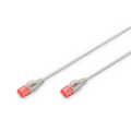 Grijs LSZH U/UTP CAT6 slimline patchkabel snagless 2m
