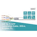 CAT 5e F-UTP installation cable, 100 MHz Eca (PVC), AWG 24/1, 305 m paper box, sx, grey