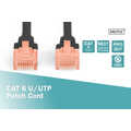 CAT 6 U-UTP patch cord, Cu, LSZH AWG 26/7, length 0.50 m, color black
