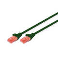 CAT 6 U-UTP patch cord, Cu, LSZH AWG 26/7, length 5 m, color green