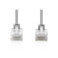 CAT 6 U-UTP slim patch cord, Cu, LSZH AWG 32/7, length 0.3 m, Gray