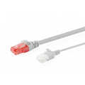 CAT 6 U-UTP slim patch cord, Cu, LSZH AWG 32/7, length 0.3 m, Gray
