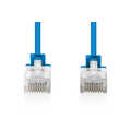 CAT 6 U-UTP slim patch cord, Cu, LSZH AWG 32/7, length 1 m, Blue