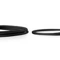 CAT 6 U-UTP slim patch cord, Cu, LSZH AWG 32/7, length 0.3m, Black
