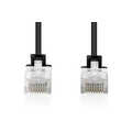 CAT 6 U-UTP slim patch cord, Cu, LSZH AWG 32/7, length 0.3m, Black