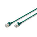 CAT 6A F-FTP Slim Patch cord, Cu, LSZH AWG 32/7, length 1m, Green