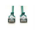 CAT 6A F-FTP Slim Patch cord, Cu, LSZH AWG 32/7, length 1m, Green