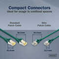 CAT 6A F-FTP Slim Patch cord, Cu, LSZH AWG 32/7, length 1m, Green