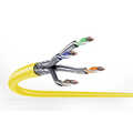 CAT 7A S-FTP installation cable, 1500 MHz Cca (EN 50575), AWG 22/1, 500 m drum, yellow