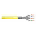 CAT 7A S-FTP installation cable, 1500 MHz B2ca (EN 50575), AWG 22/1, 500 m drum, Sx, yellow