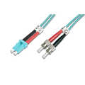 FO patch cord, duplex, LC to ST MM OM3 50/125 µ, 5 m