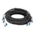 Breakout cable 8 Fiber, SM G.657.A1 LC/UPC-LC/UPC, universal, Color black, 50m