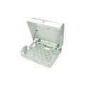 Wall mounting cabinet, SOHO, slim, 145x525x475 mm 3U rotatable, 2U fix, color grey (RAL 7035)