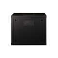 9U wall mounting cabinet, Unique 509x600x450 mm, color black (RAL 9005)