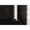 9U wall mounting cabinet, Unique 509x600x600 mm, color black (RAL 9005)