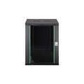 16U wall mounting cabinet 789x600x600 mm, color black (RAL 9005)