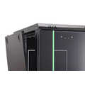 16U wall mounting cabinet 789x600x600 mm, color black (RAL 9005)