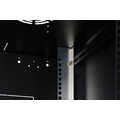 16U wall mounting cabinet 789x600x600 mm, color black (RAL 9005)