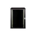 16U wall mounting cabinet, Unique 820x600x600 mm, color black (RAL 9005)