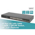 24 Port GE 4 SFP+ UPLINK L2+ Switch 24 Port 10/100/1000+4SFP+ UPLINK Switch