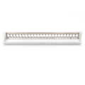 Modular Patch Panel, shielded, 24-port, 1U, transp. label field, grey RAL 7035