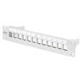 Modular Patch Panel, shielded, 12-Port Blank,1U,254mm (10