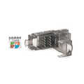 CAT 6A connector for field assembly, unshielded AWG 27/7 to 22/1, solid and stranded wire