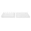Surface mount box for Keystone Jacks pure white, 6-port