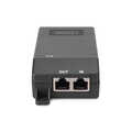 Gigabit Ethernet PoE+ Injector, 802.3at Power Pins:4/5(+),7/8(-), 30W