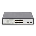 8 Port Gigabit Switch 8xRJ45 (6xPoE)+ 2G SFP 180W Support 802.3 af/at/bt standard