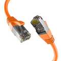 CAT8.1 S/FTP PIMF LSZH 2000MHZ 40GB RJ45 Patch Cable ORANGE 0,25m
