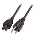 Power Cable USA/NEMA 5-15P - C5 180°, AWG18, black