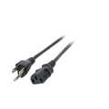 Power Cable USA/NEMA 5-15P - C13 180°, Black, 1.8 m, SVT AWG18 x 3C