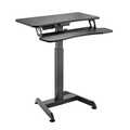 Electrically height-adjustable sit/stand workstation