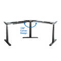 Tripple motor sit-stand desk frame, 120° angled design