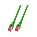 Cat.6 S/FTP patchkabel groen 10m