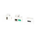 Multifunctional frame set with 1 and 2port adapter Keystone Format HDMI USB RJ45