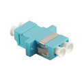 LC Duplex Adapter OM3  Aqua Keramische huls