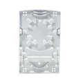 Fibre optic outlet, 2 ports, surface mount, white