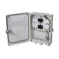 FTTH empty termination box max 24 fibres 6x LCQD or SCDX