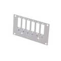 Front plate for splice distributor, 6 x SC duplex / 6 x LC-Quad