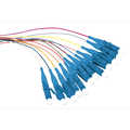 Colored pigtail set 12 x LC, OS2 9/125, 2m, blue connector