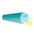 2.0mm Aqua Furcation Tubing to accept 2 x 250um Fibre