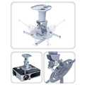 Universal ceiling bracket for projector, White