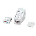 Keystone Jack, Cat.6a RJ45-LSA, UTP, tool-less