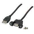 USB2.0 Extension Cable Type A Plug to Panel Jack A, 1m
