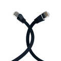 RJ45 Flat Patch Cord Cat.6A U/FTP PVC black 2m