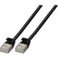 Cat.6A Patch cable U/FTP,  Raw cable TPE, 4,0mm ultraflex, 0,5m, black